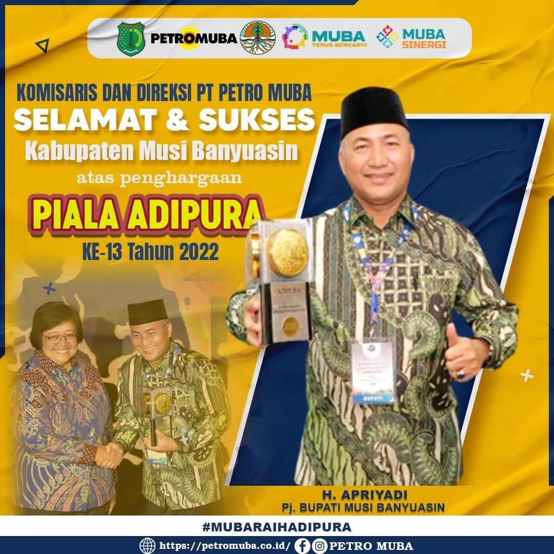 Kota Sekayu Sabet Kembali Piala Adipura Kategori Kota Kecil