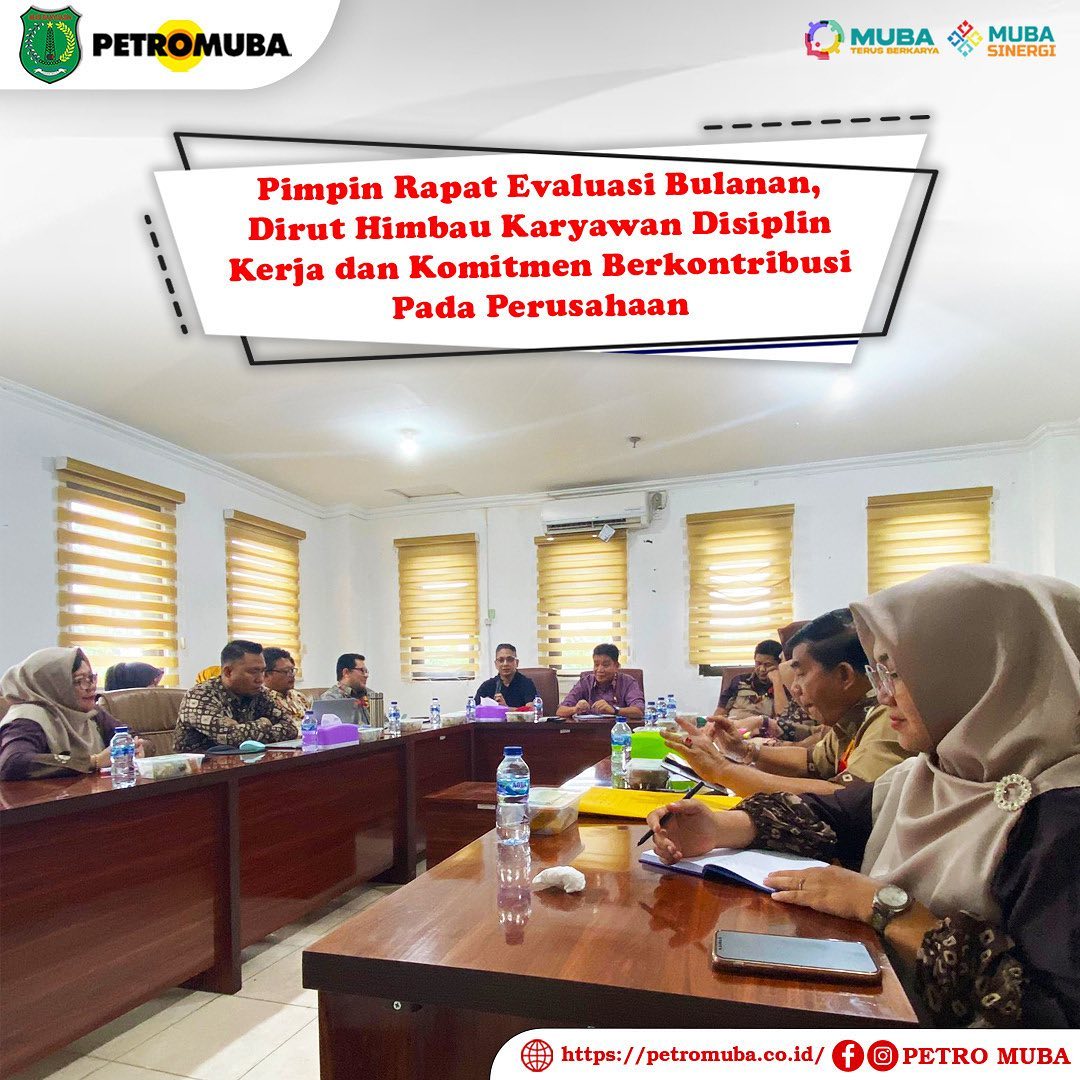 Pimpin Rapat Evaluasi Bulanan, Dirut Himbau Karyawan Disiplin Kerja dan Komitmen Berkontribusi Pada Perusahaan